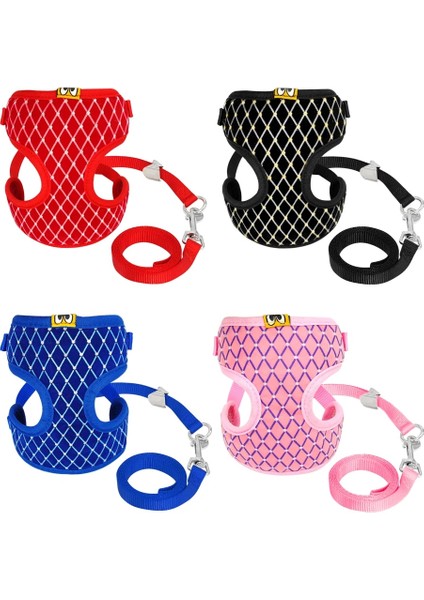 Siyah Stil L Beden Kedi Yürüyüş Ceketi Koşum ve Tasma Evcil Köpek Yavrusu Giysileri Ayarlanabilir Kediler Için Yelek Küçük Doguahua Teriyerleri Pembe (Yurt Dışından) modelleri