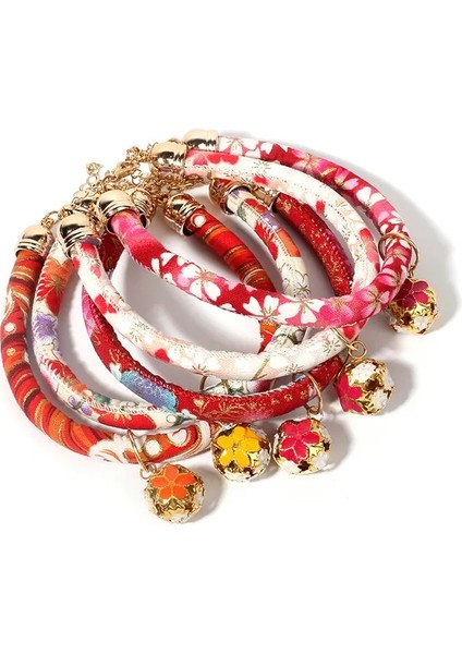 H Tarzı S Beden El Yapımı Sevimli Kediler Tasmaları Etrinted Yavru Yavru Çanlı Kolye Japon Tarzı Evcil Hayvanlar Kitty Küçük Köpekler Tasmaları (Yurt Dışından) fiyatları