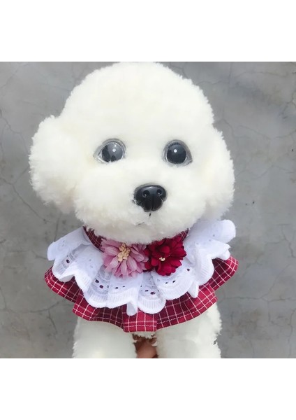 Kırmızı Stil M Beden Pet Yaka Prenses Kedi Köpek Kolye Köpek Yaka Köpek Styling Güzel Köpek Kedi Kolye Dekor Küçük Köpek Için Tasmalar (Yurt Dışından)