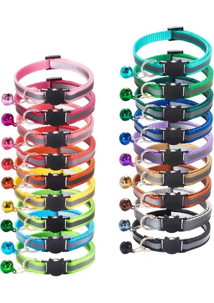 No.5 Tarzı Naylon Yansıtıcı Ayarlanabilir Köpek ve Kedi Yakalı, Çan Emniyetli Yanıp Sönen Yaka, Küçük Köpekler ve Kediler Için Uygun Evcil Hayvan Malzemeleri (Yurt Dışından) fiyatları