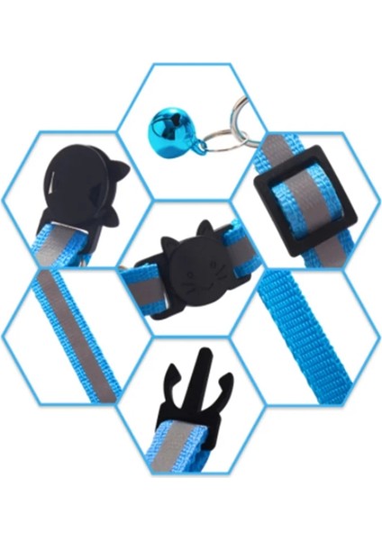 No.5 Tarzı Naylon Yansıtıcı Ayarlanabilir Köpek ve Kedi Yakalı, Çan Emniyetli Yanıp Sönen Yaka, Küçük Köpekler ve Kediler Için Uygun Evcil Hayvan Malzemeleri (Yurt Dışından) indirimleri