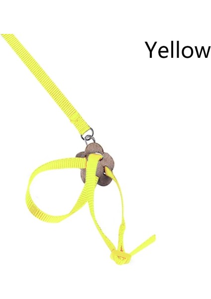 Sarı Stil Anti-Bite Uçan Eğitim Halatı Papağan Kuş Pet Tasma Kitleri Ultralight Koşum Tasma Yumuşak Taşınabilir Pet Oyuncaklar (Yurt Dışından)