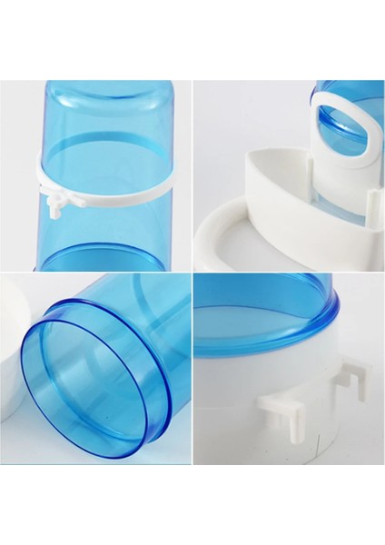 Mavi Stil Otomatik Kuş Besleyici Kuş Su Tiryakisi Waterer Klipsli Pet Kuş Malzemeleri Hamster Papağan Dispenser Şişe Içme Bardağı Kaseler (Yurt Dışından) fırsatları