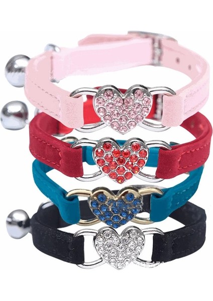 Kalp Kırmızı Stili Kedi Yaka Kediler Için Çan Yaka ile Yavru Kedi Yavrusu Kediler Için Kalp Tasmaları Köpek Chihuahua Pet Kedi Tasmaları Tasmalar Kurşun Pet Malzemeleri (Yurt Dışından) fiyatları