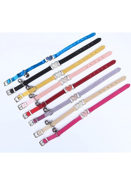 Kalp Kırmızı Stili Kedi Yaka Kediler Için Çan Yaka ile Yavru Kedi Yavrusu Kediler Için Kalp Tasmaları Köpek Chihuahua Pet Kedi Tasmaları Tasmalar Kurşun Pet Malzemeleri (Yurt Dışından) modelleri