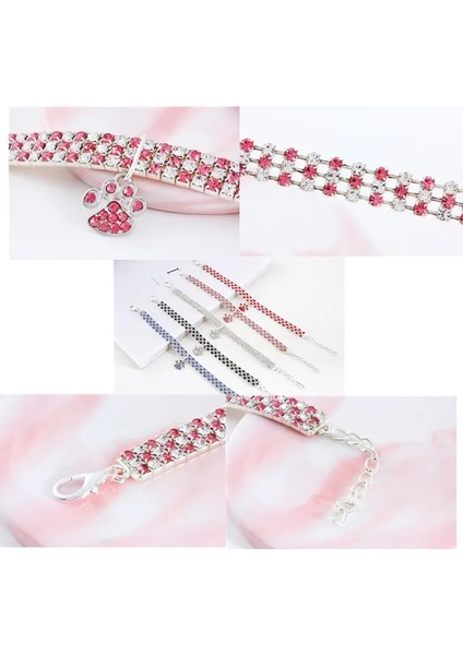 Kırmızı Beyaz Stil S Beden 1 Adet Bling Kristal Köpek Yaka Elmas Köpek Pet Parlak Tam Taklidi Kolye Pet Köpekler Için Yaka Kristal Pet Kolye Dropship (Yurt Dışından) modelleri