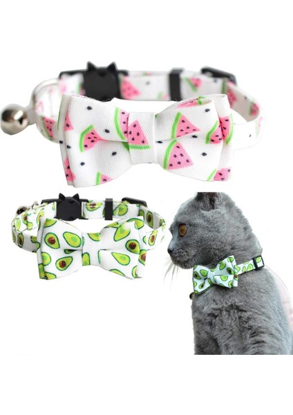 Sarı Stil 1.0X28CM Çan ve Papyonlu Ayrık Kedi Yaka, Ekose Tasarım Ayarlanabilir Emniyetli Kedi Yavrusu Tasması(6.8''-10.8'') (Yurt Dışından) fiyatları