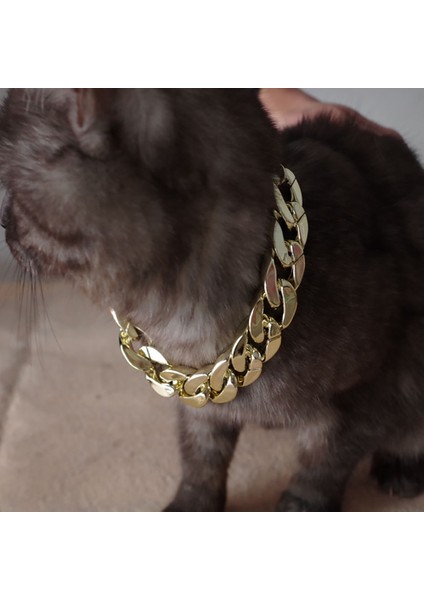 Altın Tarzı 36CM 36CMCM Ayarlanabilir Köpek Kedi Punk Zincir Yaka Kurşun Geniş Kolye Pet Aksesuar Pet Yaka Kediler Kolye Punk Serin Köpek Zinciri (Yurt Dışından) fırsatları