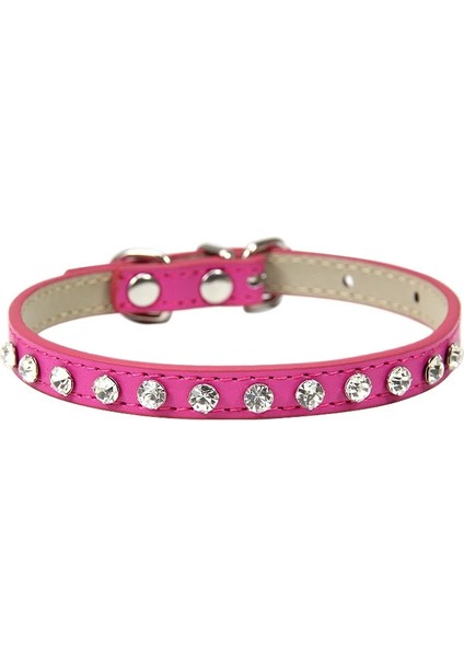 Bordo Tarzı Xs Beden Moda Kristal Köpek Kedi Tasmaları Pu Deri Taklidi Kolye Köpek Tasmaları Koşum Boyun Askısı Pet Aksesuarları (Yurt Dışından)