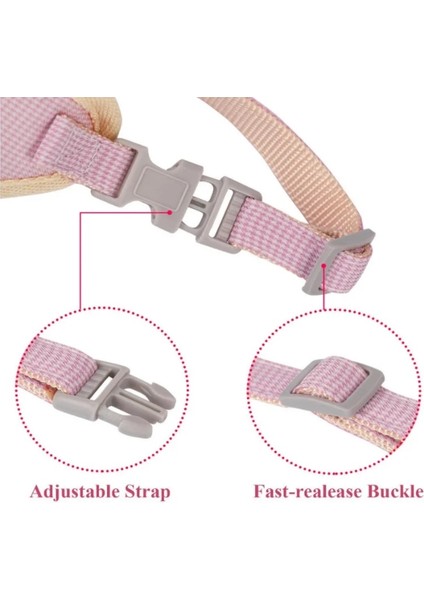 Pembe Tarzı S Beden Kedi Koşum ve Tasma Seti Ayarlanabilir Yumuşak Yavru Kedi Köpek Yelek Sevimli Hafif Yavru Kedi Koşum Nefes Alabilir Rahat Kedi Yelek (Yurt Dışından) fırsatları