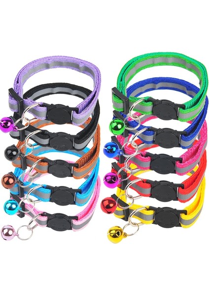 No.6 Tarzı Renkli Pet Malzemeleri Çan ile Kedi Yaka Ayarlanabilir Toka Yaka Kedi Pet Malzemeleri Kedi Aksesuarları Yaka Küçük Köpek Chihuahua (Yurt Dışından) modelleri