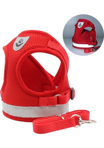 Menekşe Tarzı Xl Beden Kedi Köpek Ayarlanabilir Koşum Yelek Yavru Köpekler Için Yürüyüş Kurşun Tasma ile Küçük Orta Köpek Kedi Pet Için Yaka Yansıtıcı Koşum (Yurt Dışından)