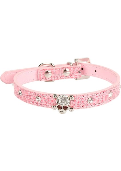 Pembe Tarzı L Beden Pipifren Köpekler Kediler Yaka Kafatası Evcil Hayvan Aksesuarları Için Taklidi Küçük Kediler Kolye Kedi Yaka Halsband Kat Collier Chat Animaux (Yurt Dışından)