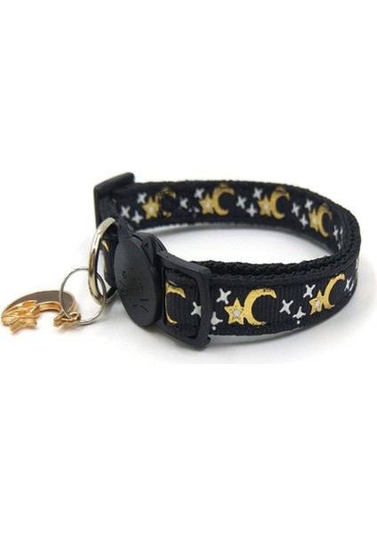 No.18 Tarzı Ayarlanabilir Altın Ay Yıldız Pet Kedi Yaka Toka Çan ile Kedi Yaka Uygun Yavru Köpekler Yavru Pet Aksesuarları Malzemeleri (Yurt Dışından) indirimleri