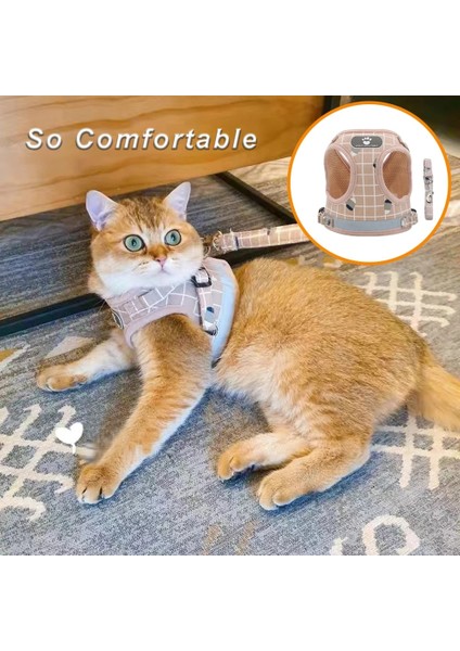 B-Gri Tarzı Xs Beden Kedi Köpek Koşum Halat Setleri Nefes Lüks Tasarımcı Göğüs Bandı Yansıtıcı Ayarlanabilir Evcil Hayvan Koşum Giyim Kediler Aksesuarları Için (Yurt Dışından) fiyatları