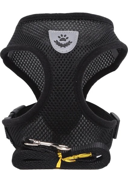 Siyah Stil Xs 0-1.5kg Kedi Köpek Ayarlanabilir Koşum Yelek Yavru Köpekler Için Yürüyüş Kurşun Tasma Küçük Orta Köpek Için Polyester Örgü Koşum Kedi Kedi Pet (Yurt Dışından)