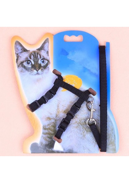Siyah Stil 1 Adet Yeni Kedi Köpek Tasma ve Ayarlanabilir Yaka Koşum Naylon Pet Çekiş Kedi Yavrusu Halter Kediler Ürünleri Kedi Yavrusu Küçük Köpekler Için (Yurt Dışından) fırsatları