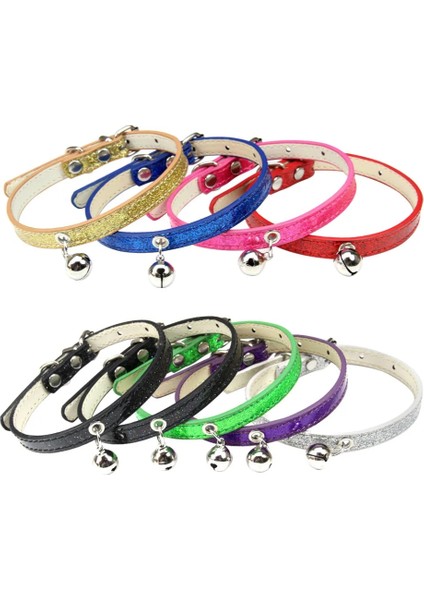 Kara Kedi Yaka Stili Xs Beden 9 Renk Bling Deri Kedi Yaka Çan ile Emniyet Köpek Yavrusu Boyun Askısı Yaka Kedi Chihuahua Aksesuarları Için Pet Ürün (Yurt Dışından) fiyatları