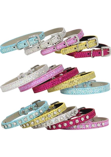 Gümüş Taşlı Stil S Beden 1 Adet Fashiog Elmas Taklidi Kedi Yaka Yavru Bebek Köpek Kedi Yaka Deri Kayış Yavru Aksesuarları Köpek Yaka (Yurt Dışından) fırsatları