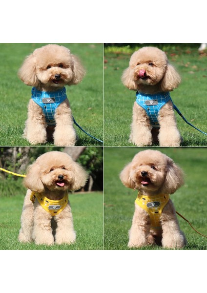 Altın ​​stil Xl Beden Kedi Köpek Ayarlanabilir Koşum Yelek Yavru Köpekler Için Yürüyüş Kurşun Tasma ile Küçük Orta Köpek Kedi Pet Için Yaka Yansıtıcı Koşum (Yurt Dışından) modelleri