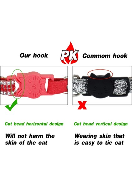 Kırmızı Stil S Beden Yavru Kedi Adı Yaka Hızlı Bırakma Pet Kedi Çan ile Güvenlik Yaka Kişiselleştirilmiş Balık Kımlık Etiketi Bling Rhinestone Kediler Kolye (Yurt Dışından) indirimleri