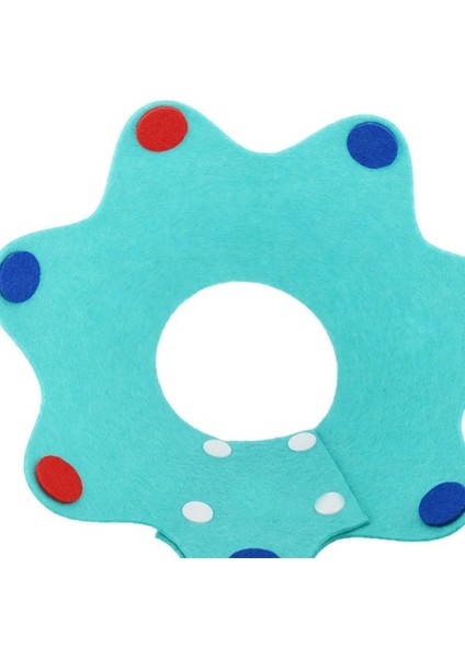 Mavi Yeşil 2 Tarzı L Beden Keçe Kedi Yaka Elizabeth Daire Kedi Ayçiçeği Yaka Keçe Pet Ürünleri Yalama Önleyici Kedi Yaka Uahua Lüks Köpek Tasması (Yurt Dışından)