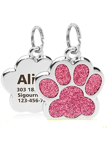 Mavi Stil Boşluk Kişiselleştirilmiş Köpek Kedi Etiketleri Oyulmuş Kedi Köpek Yavrusu Evcil Hayvan Kimliği Adı Yaka Etiketi Kolye Evcil Hayvan Aksesuarları Paw Glitter Kolye (Yurt Dışından) indirimleri