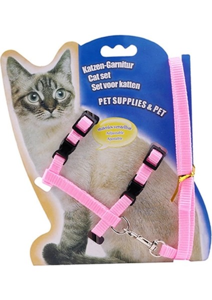 Mavi Stil Kedi Yaka Koşum Tasma Ayarlanabilir Naylon Pet Çekiş Kedi Yavrusu Köpek Halter Yaka Gato Kediler Ürünler Pet Koşum Kemer Kedi Col (Yurt Dışından) fırsatları