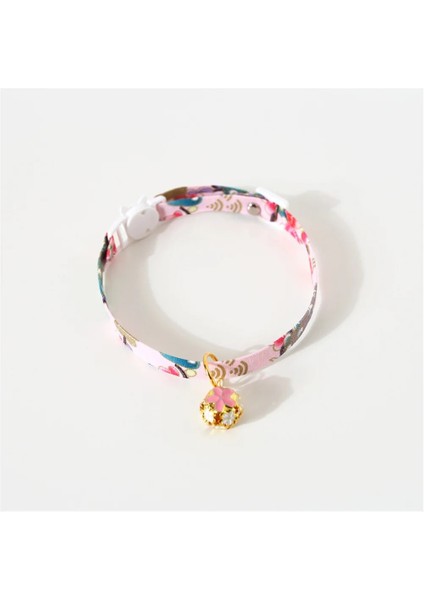 Pembe Stil Yavru Kedi Yavrusu Için Japon Ayarlanabilir Kedi Yaka Çan Pet Yaka ile Pet Moda Kiraz Çiçekleri (Yurt Dışından) indirimleri