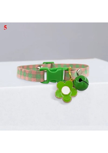 No.5 Tarzı S Beden Sevimli Kedi Tasmaları Ay Yıldız Kolye Ayarlanabilir Köpek Yavrusu Kolye Meyve Desenli Kediler Çanlı Tavşan Yaka (Yurt Dışından)