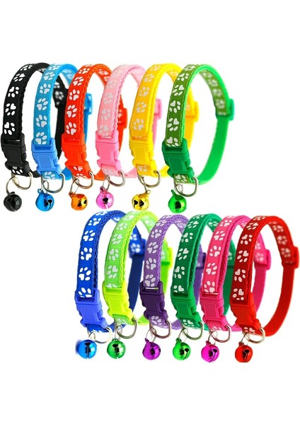 Siyah Stil Ayarlanabilir Paw Print Kedi Yaka Çan ile Boğulma Önleyici Kedi Kolyeler Kediler Için Kurşun Tasma Aksesuarları Küçük Pet Doguahua (Yurt Dışından) modelleri