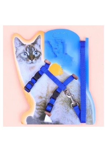 Mavi Stil 1 Adet Yeni Kedi Köpek Tasma ve Ayarlanabilir Yaka Koşum Naylon Pet Çekiş Kedi Yavrusu Halter Kediler Ürünleri Kedi Yavrusu Küçük Köpekler Için (Yurt Dışından)