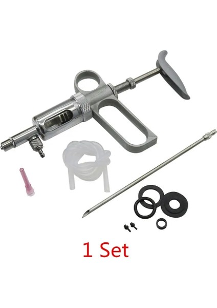 Gümüş Tarzı Hayvancılık Kuşları Kanatlı Besleme Enjeksiyon Aracı 10ML Sürekli Ayarlanabilir Kendinden Dolum Şırınga Kuş Tavuk Papağan Besleme Aracı (Yurt Dışından)