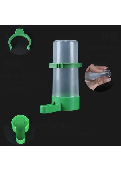 C Stili Kuş Su Tiryakisi Besleyici Waterer Klip ile Pet Kuş Malzemeleri Dispenser Şişe Pet Papağan Kafesi Için Içme Fincan Kaseler (Yurt Dışından) fırsatları