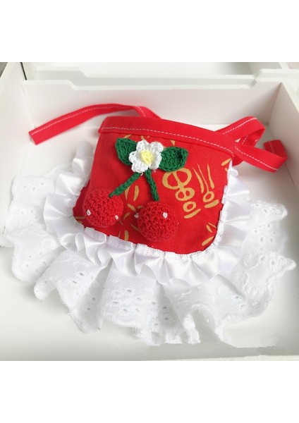 B2 Stili S Beden Kiraz Önlüğü Dantel Dekor Pet Yaka Önlük Sevimli Bandana Önlükler Köpek Yaka Kedi Eşarp Pet Kolye Kravat Papyon Köpek Düğün Aksesuarları (Yurt Dışından) indirimleri