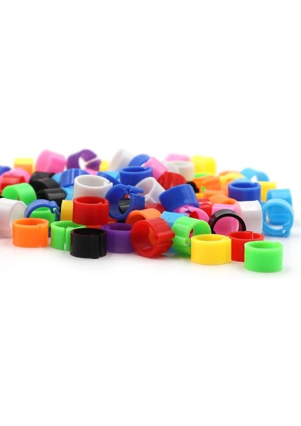 Karışık Renk Stili 100 Adet Geon Ayak Halkaları Kelime ve Rakamsız Kuşlar Renkli Yüzükler Kuşlar Eğitim Malzemeleri Iç Çap 8mm Güvercin Tanıma (Yurt Dışından)