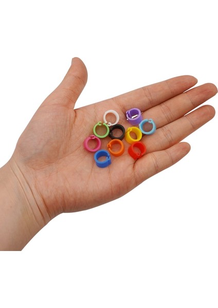 Karışık Renk Stili 100 Adet Geon Ayak Halkaları Kelime ve Rakamsız Kuşlar Renkli Yüzükler Kuşlar Eğitim Malzemeleri Iç Çap 8mm Güvercin Tanıma (Yurt Dışından)