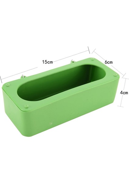 Gri Stil Küçük Boy Kuş Kümes Hayvanları Besleyici Otomatik Akrilik Gıda Kabı Papağan Güvercin Sıçrama Korumalı .5cm (Yurt Dışından)