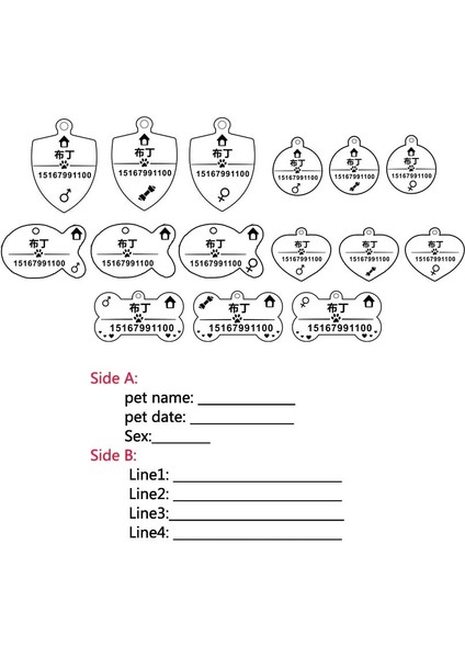 Kalp Altın Stili S Beden Kişiselleştirilmiş Pet Kımlık Etiketi Anahtarlık Kazınmış Pet Kımlık Adı Kedi Yavrusu Için Köpek Yaka Etiketi Kolye Anahtarlık Kemik Pet Aksesuarları (Yurt Dışından) indirimleri