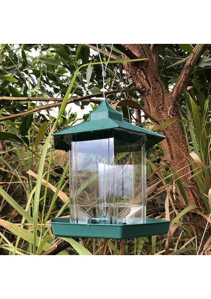 Siyah Stil Asılı Kuş Besleyici Çatı ile Asılı Kuş Besleyici Gıda Dağıtıcı Bahçe Yard Dekorasyon Açık Besleme Aracı Pet Kuş Malzemeleri (Yurt Dışından) fırsatları