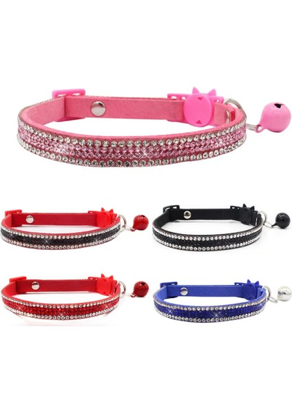 Renkli-Mor Tarzı 1.0X32CM Parlak Taklidi Pet Yaka Süper Ince Yumuşak Konfor Kitty Dekorasyon Kedi Yaka Asılı Çan Emniyet Tokası Köpek Tasması Aksesuarları (Yurt Dışından) fırsatları