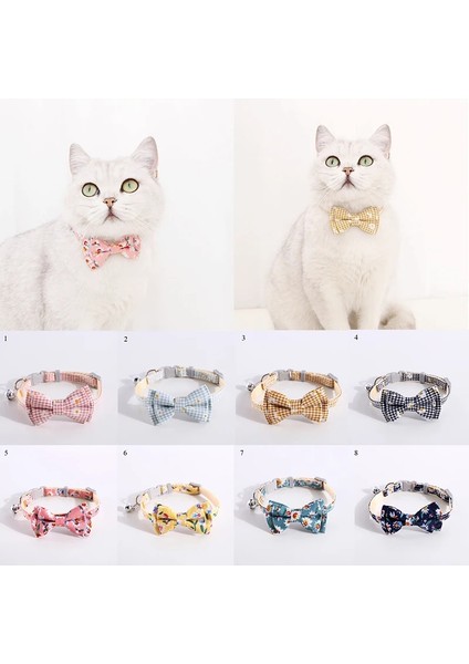 E8 Stili Pet Yaka Papyon Toka Yaka Papatya Çiçekler Ayarlanabilir Küçük Orta Köpekler Kediler Için Yavru Yaka Tasma Kediler Köpek Aksesuarları Yeni (Yurt Dışından) fırsatları