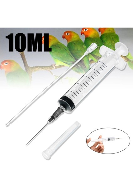 10ML Manuel Pet Besleme Yetiştirme Sonda Mahsul Tüp Kafes Kuşlar Fareler Papağan Besleme Şırınga (Yurt Dışından)