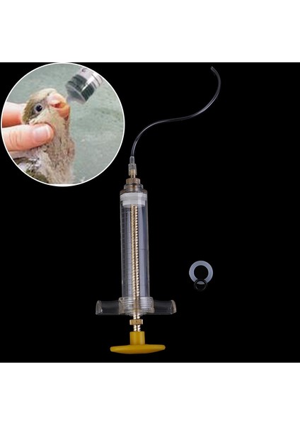 120ML Tarzı ml Kuşlar Besleme Şırınga Manuel Besleme Yetiştirme Sonda Kavisli Iğne Ilaç Tüp Küçük Pet Için Kuşlar (Yurt Dışından)