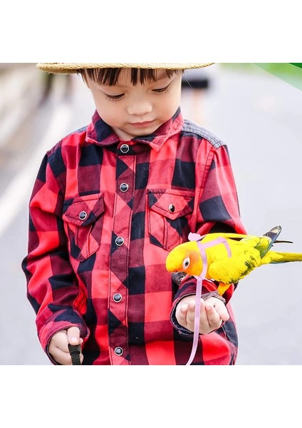 F Stili Xl Beden Düz Renk Ayarlanabilir Kuş Koşum Tasma Sevimli Açık Uçan Eğitim Ipi Pet Papağan Aviator Harne Kuş Malzemeleri Için (Yurt Dışından) modelleri