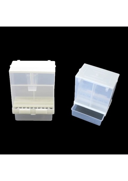 L Tarzı Plastik Otomatik Papağan Besleyici Kuş Besleme Kutusu Kuş Kafesi Aksesuarları Önleme Sıçrama Güvercin Malzemeleri Besleyici 1 Adet (Yurt Dışından) fiyatları