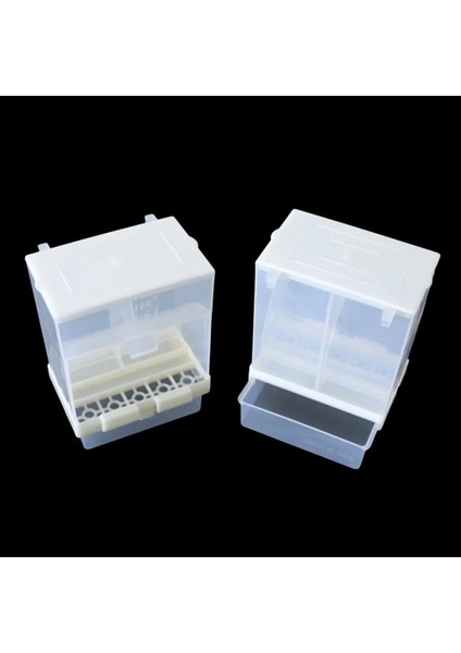 L Tarzı Plastik Otomatik Papağan Besleyici Kuş Besleme Kutusu Kuş Kafesi Aksesuarları Önleme Sıçrama Güvercin Malzemeleri Besleyici 1 Adet (Yurt Dışından) indirimleri