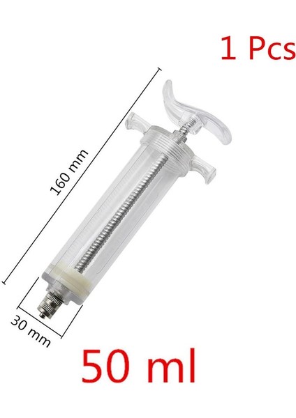 50 ml Stil Manuel Kuşlar Besleme Şırınga Papağanlar Güvercinler Kemirgenler Fareler Besleme Yetiştirme Şırınga Gavaj Düz Ilaç Tüpü 1 Adet (Yurt Dışından)