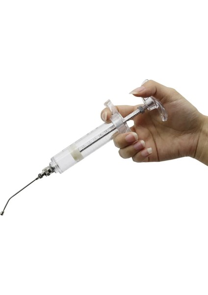 50ML Stili ml Şırınga Seti Civciv Manuel Besleme Kuş Papağan Besleme Kaşığı Paslanmaz Çelik Su Süt Tozu Besleyici Kaşık Kuş Yemi (Yurt Dışından)