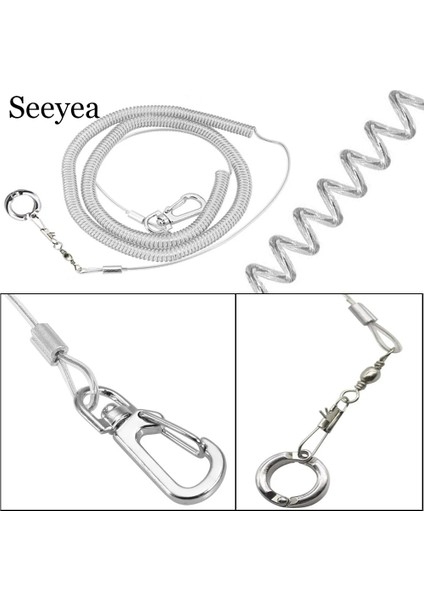 Ayak Halkası NO10- 6m Stili Papağan Açık Hava Uçuş Eğitim Halatı Ayak Halkalı Set Esnek Kuş Zinciri Anti Bite Plastik Tel Halat Evcil Hayvan Ürünleri (Yurt Dışından) fırsatları